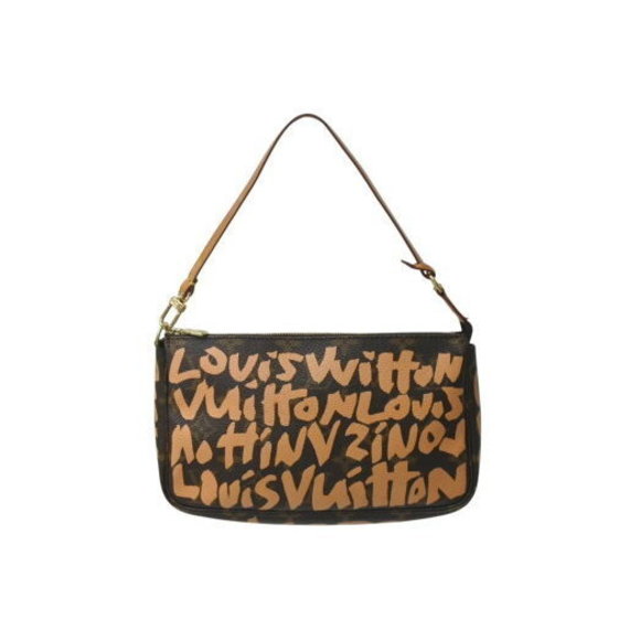 Louis Vuitton Pochette Accessoires Pouch Monogram Graffiti Brown - Picture 1 of 9